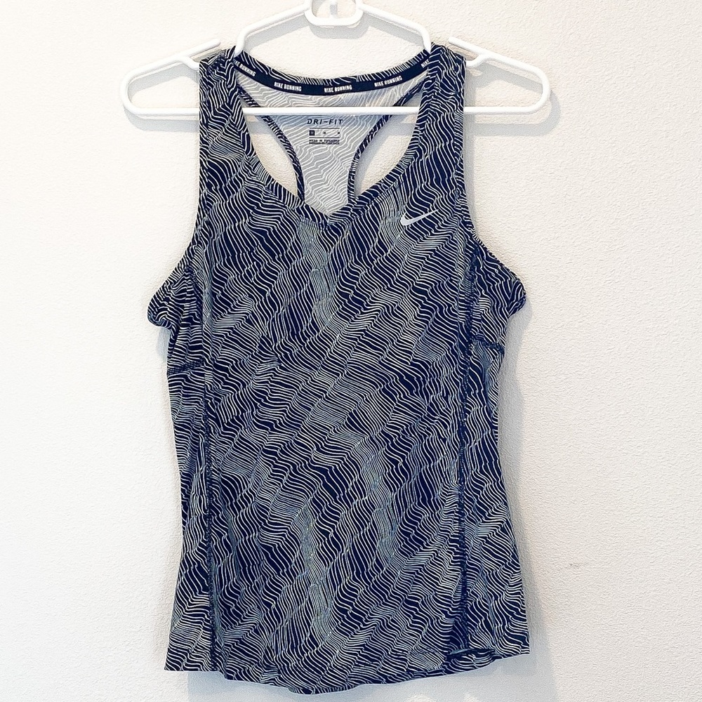 Nike Miler Dri fit Racerback Running Tank Black M